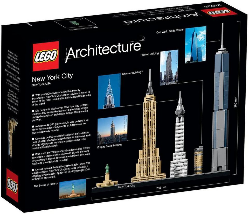 LEGO® New York City (21028), LEGO® Architecture Konstruktionsspielsteine, (598 St)