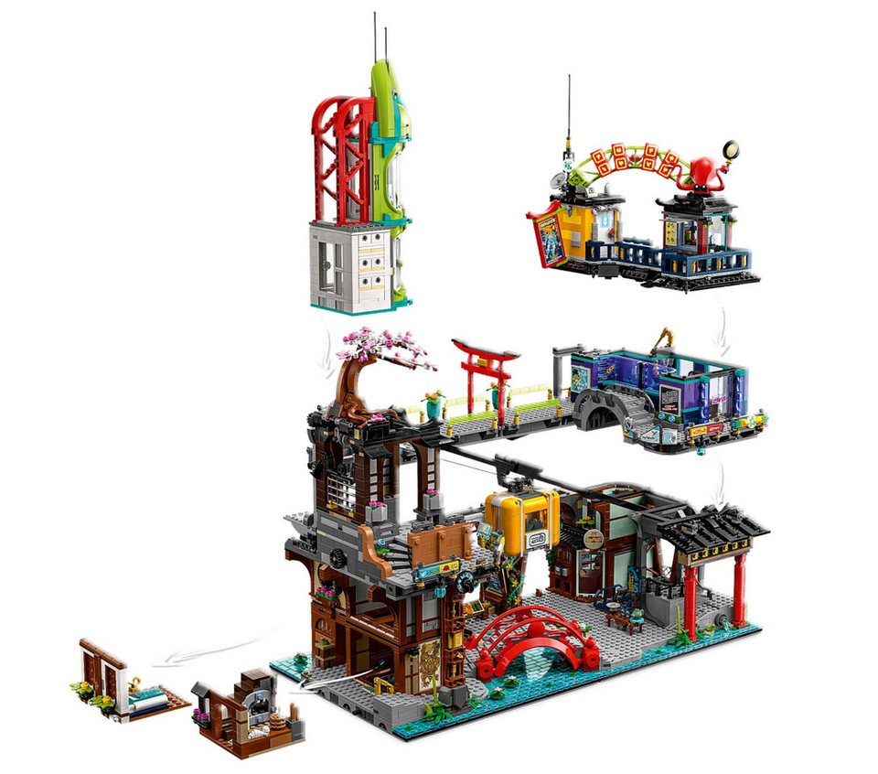 LEGO® Ninjago 71799 Die Märkte von NINJAGO® City Konstruktionsspielsteine