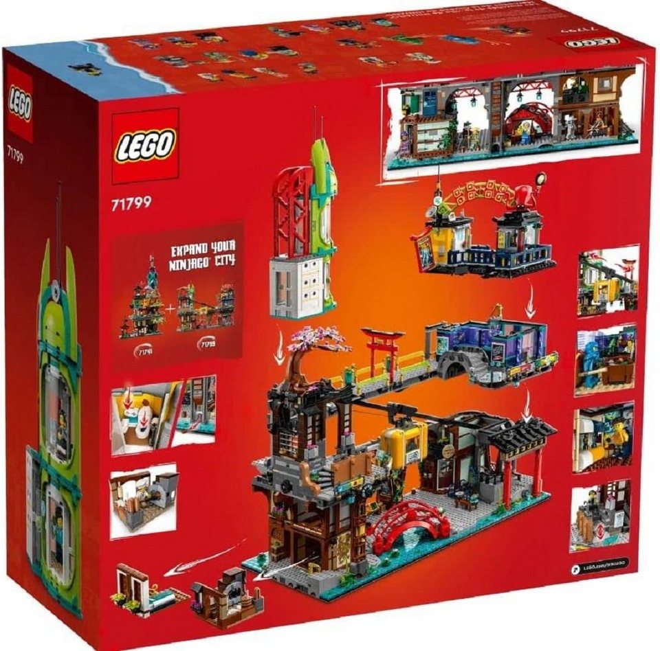 LEGO® Ninjago - Die Märkte von Ninjago City (71799) Spielbausteine, (6163 St)