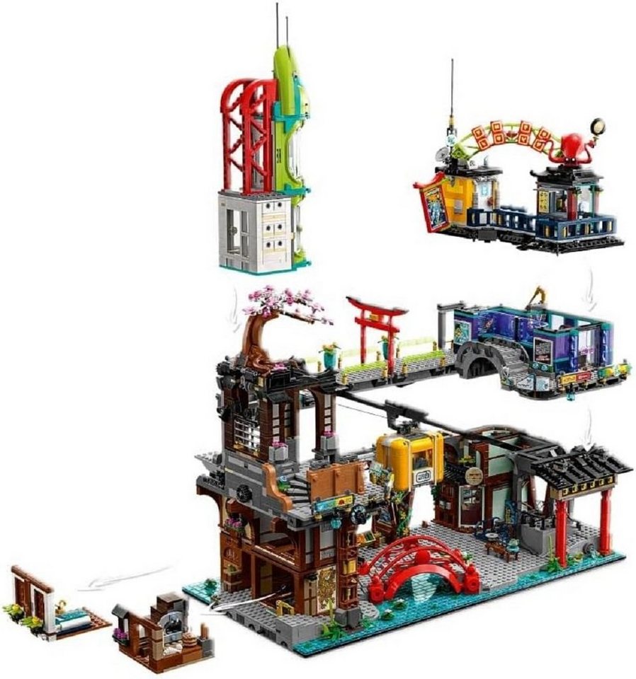 LEGO® Ninjago - Die Märkte von Ninjago City (71799) Spielbausteine, (6163 St)