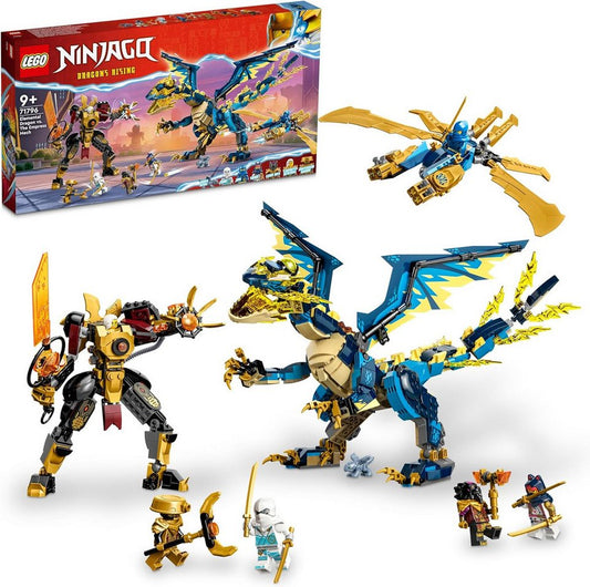 LEGO® Ninjago - Kaiserliches Mech-Duell gegen den Elementardrachen (71796) Konstruktions-Spielset, (1038 St)