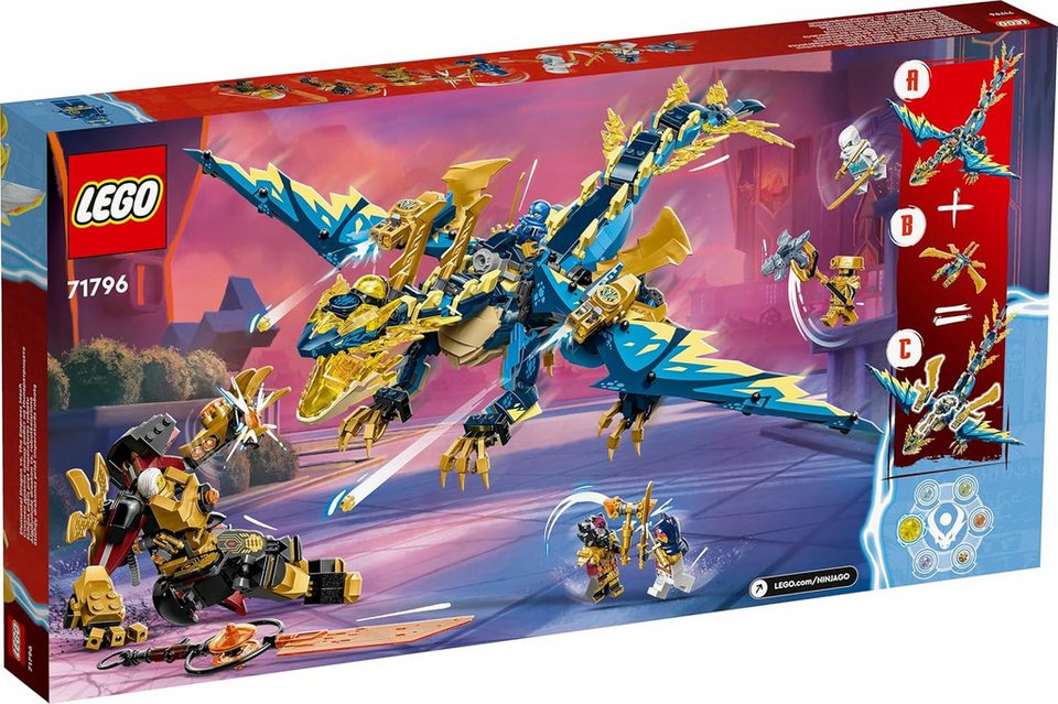 LEGO® Ninjago - Kaiserliches Mech-Duell gegen den Elementardrachen (71796) Konstruktions-Spielset, (1038 St)