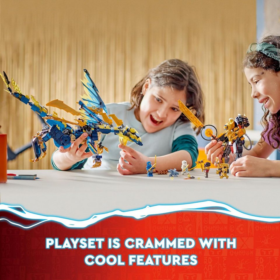LEGO® Ninjago - Kaiserliches Mech-Duell gegen den Elementardrachen (71796) Konstruktions-Spielset, (1038 St)
