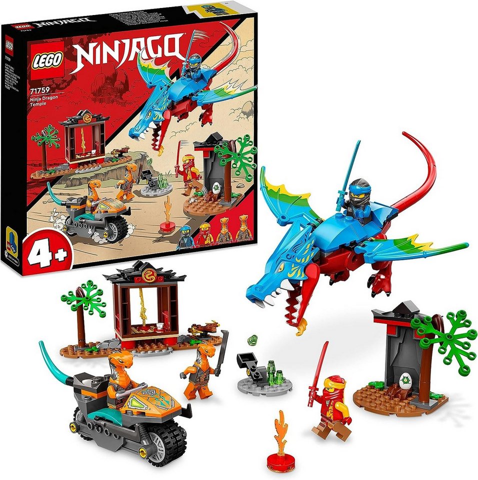 LEGO® NINJAGO® Drachentempel Konstruktionsspielsteine, (Drachentempel, Klemmbausteine), Made in Europe