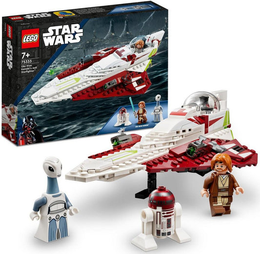 LEGO® Obi-Wan Kenobis Jedi Starfighter™ (75333), LEGO® Star Wars™ Konstruktionsspielsteine, (282 St), Made in Europe