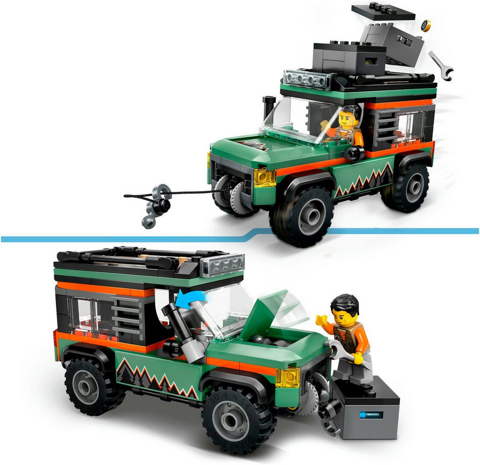 LEGO® Offroad Geländewagen (60447), LEGO City Konstruktionsspielsteine, (221 St), Made in Europe