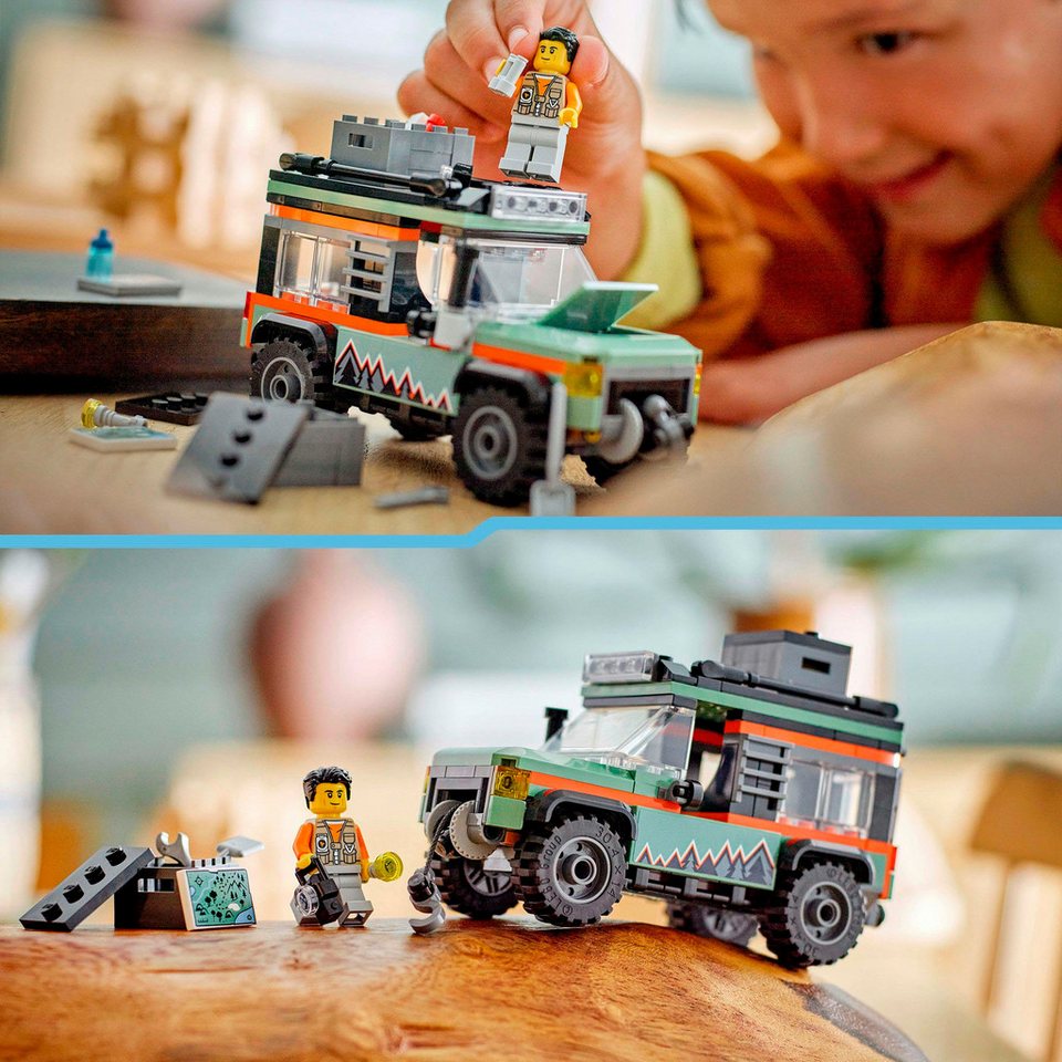 LEGO® Offroad Geländewagen (60447), LEGO City Konstruktionsspielsteine, (221 St), Made in Europe