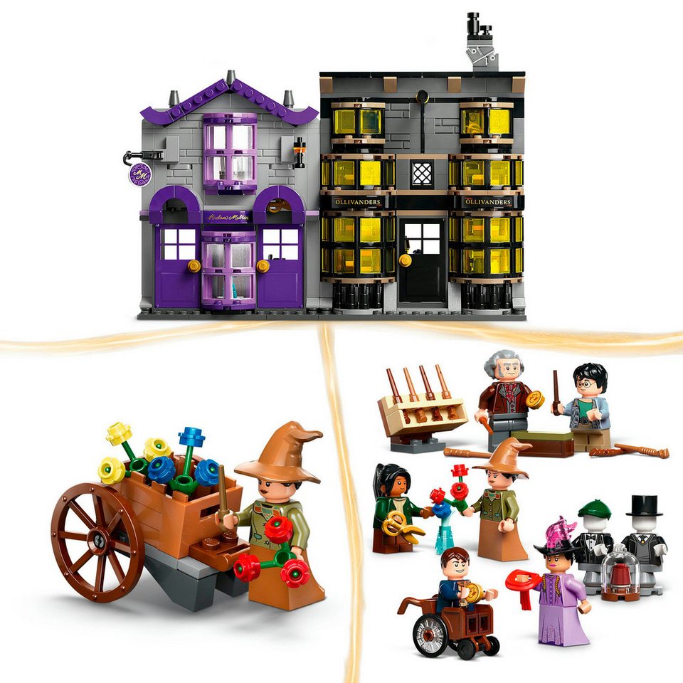 LEGO® Ollivanders™ & Madam Malkins Anzüge (76439), LEGO Harry Potter™ Konstruktionsspielsteine, (744 St), Made in Europe