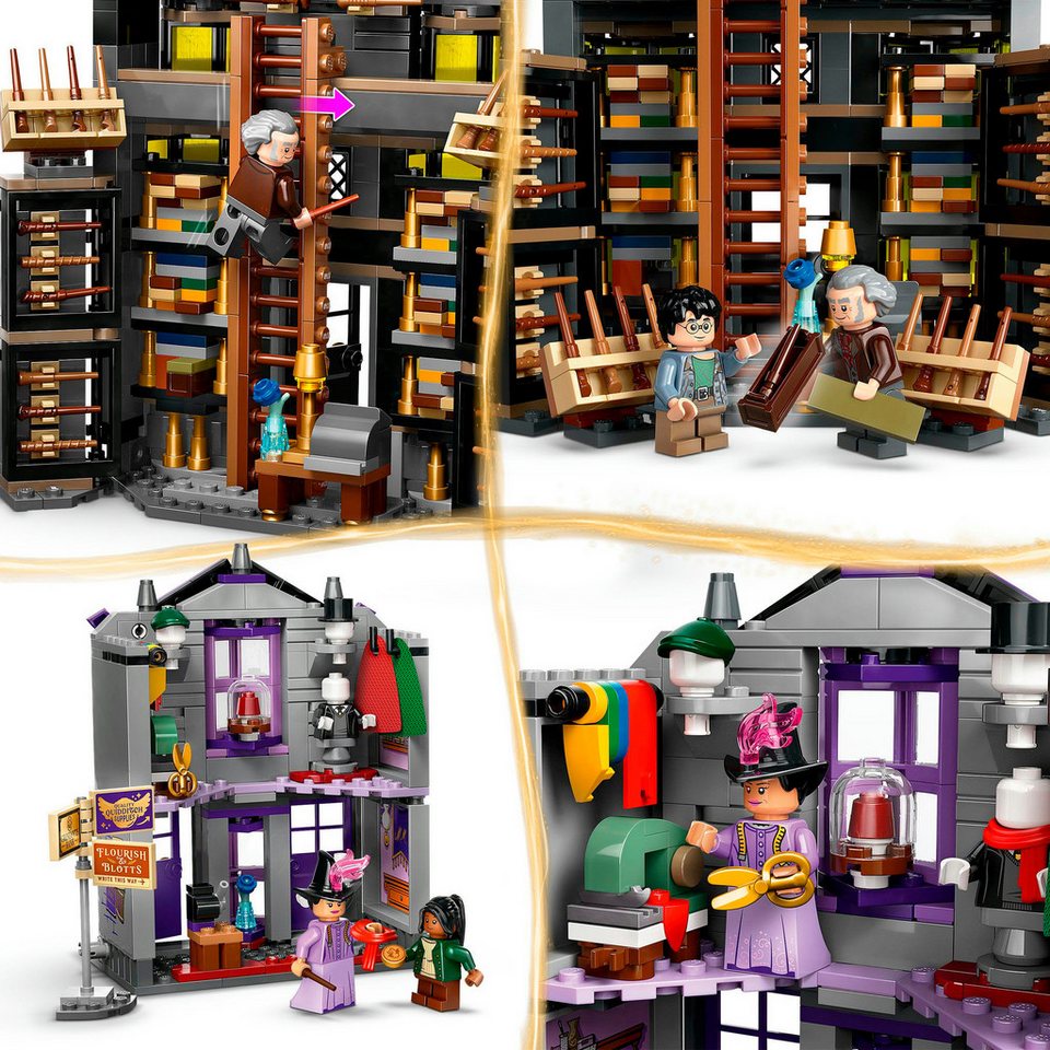 LEGO® Ollivanders™ & Madam Malkins Anzüge (76439), LEGO Harry Potter™ Konstruktionsspielsteine, (744 St), Made in Europe