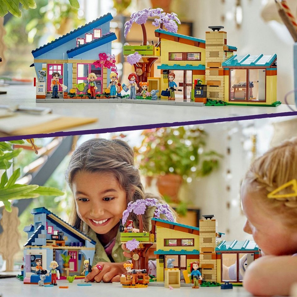 LEGO® Ollys und Paisleys Familien Haus (42620), LEGO Friends Konstruktionsspielsteine, (1126 St), Made in Europe