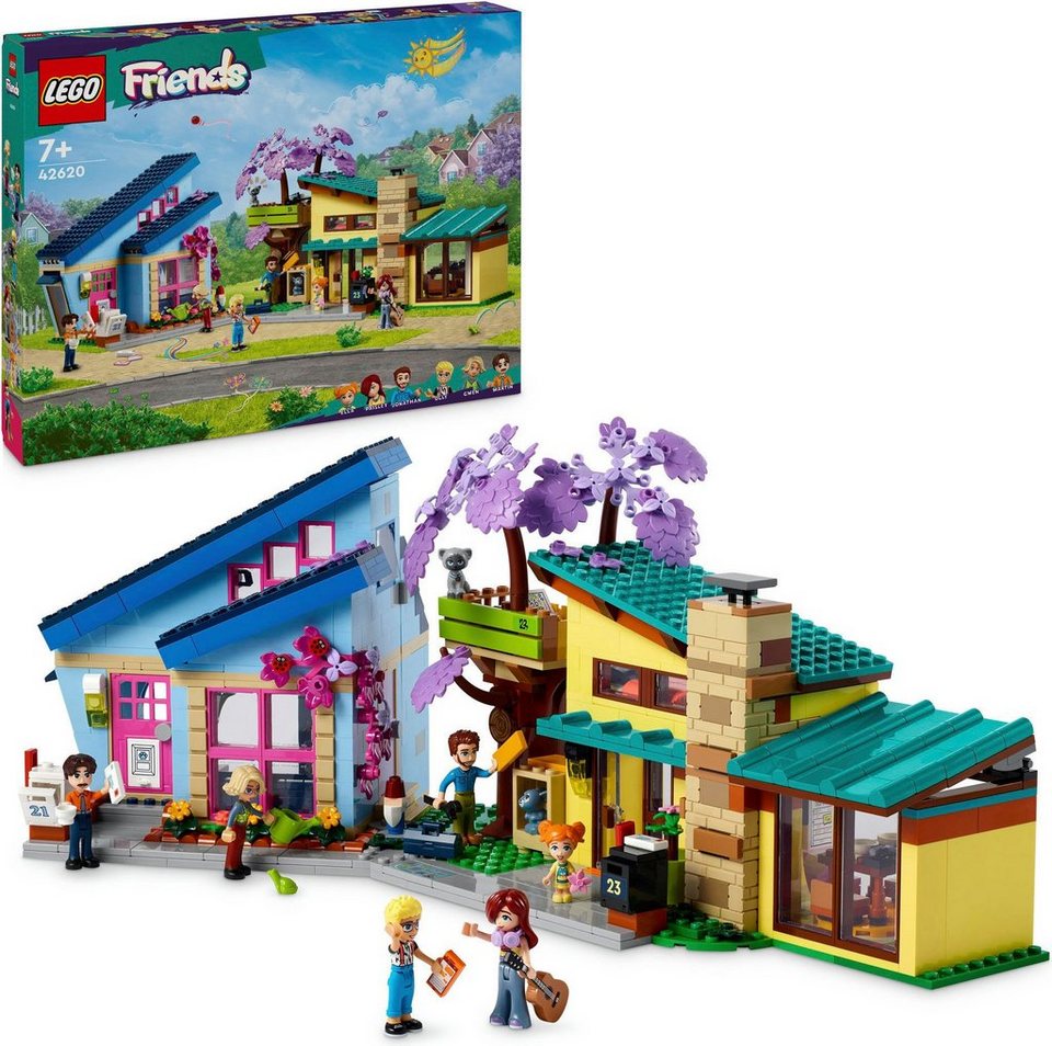 LEGO® Ollys und Paisleys Familien Haus (42620), LEGO Friends Konstruktionsspielsteine, (1126 St), Made in Europe