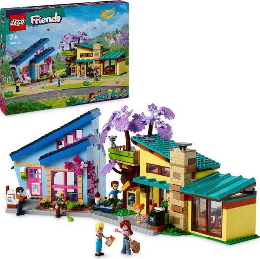 LEGO® Ollys und Paisleys Familien Haus (42620), LEGO Friends Konstruktionsspielsteine, (1126 St), Made in Europe