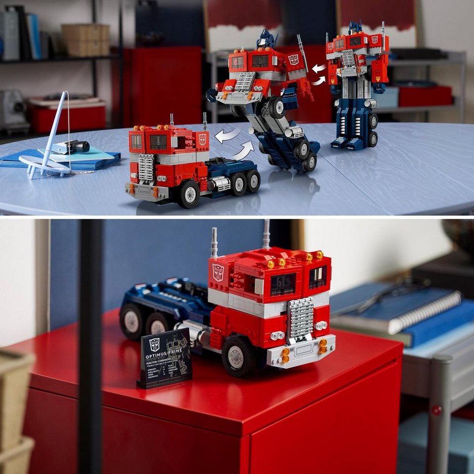 LEGO® Optimus Prime (10302), LEGO® Icons Konstruktionsspielsteine, (1508 St), Made in Europe