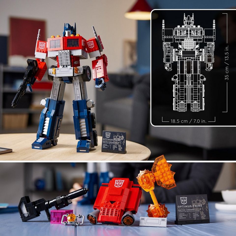 LEGO® Optimus Prime (10302), LEGO® Icons Konstruktionsspielsteine, (1508 St), Made in Europe