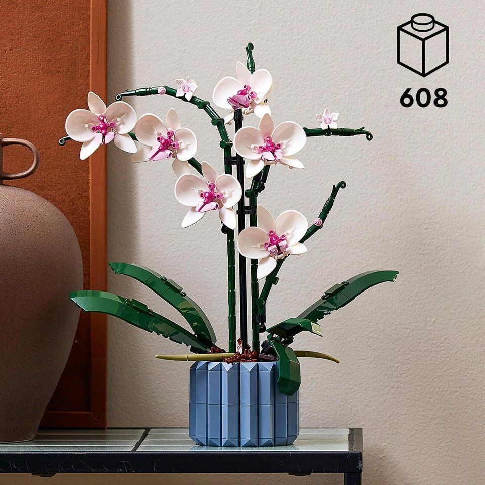 LEGO® Orchidee (10311), LEGO Botanicals Konstruktionsspielsteine, (608 St), Made in Europe