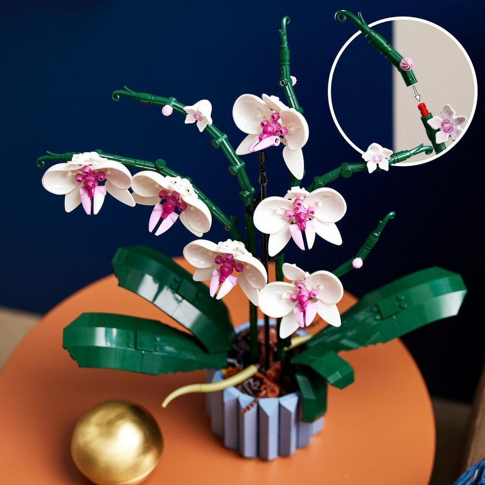 LEGO® Orchidee (10311), LEGO Botanicals Konstruktionsspielsteine, (608 St), Made in Europe