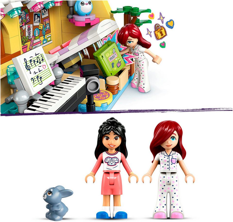 LEGO® Paisleys Zimmer (42647), LEGO Friends Konstruktionsspielsteine, (199 St), Made in Europe