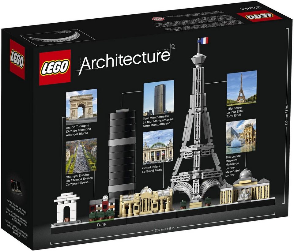 LEGO® Paris (21044), LEGO® Architecture Konstruktionsspielsteine, (649 St), Made in Europe
