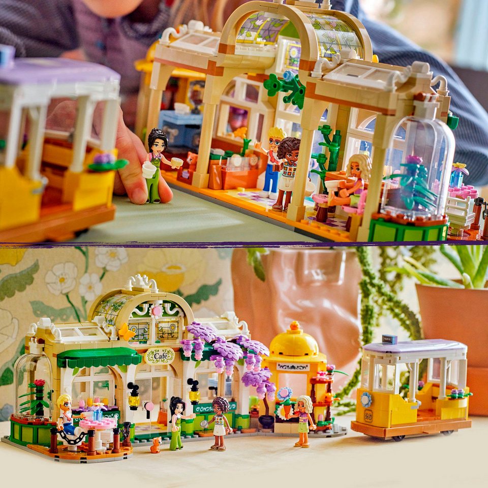 LEGO® Pflanzencafé und Blumenkiosk (42671), LEGO Friends Konstruktionsspielsteine, (1138 St), Made in Europe