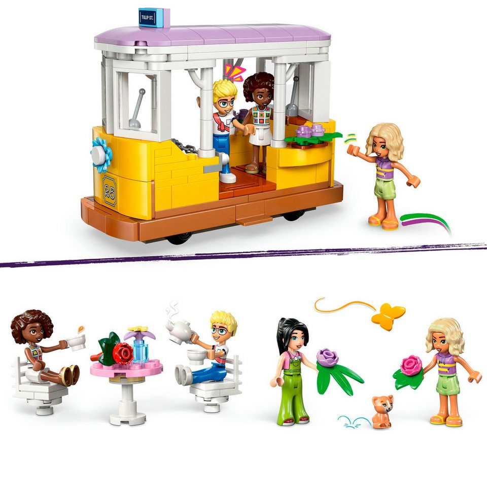 LEGO® Pflanzencafé und Blumenkiosk (42671), LEGO Friends Konstruktionsspielsteine, (1138 St), Made in Europe