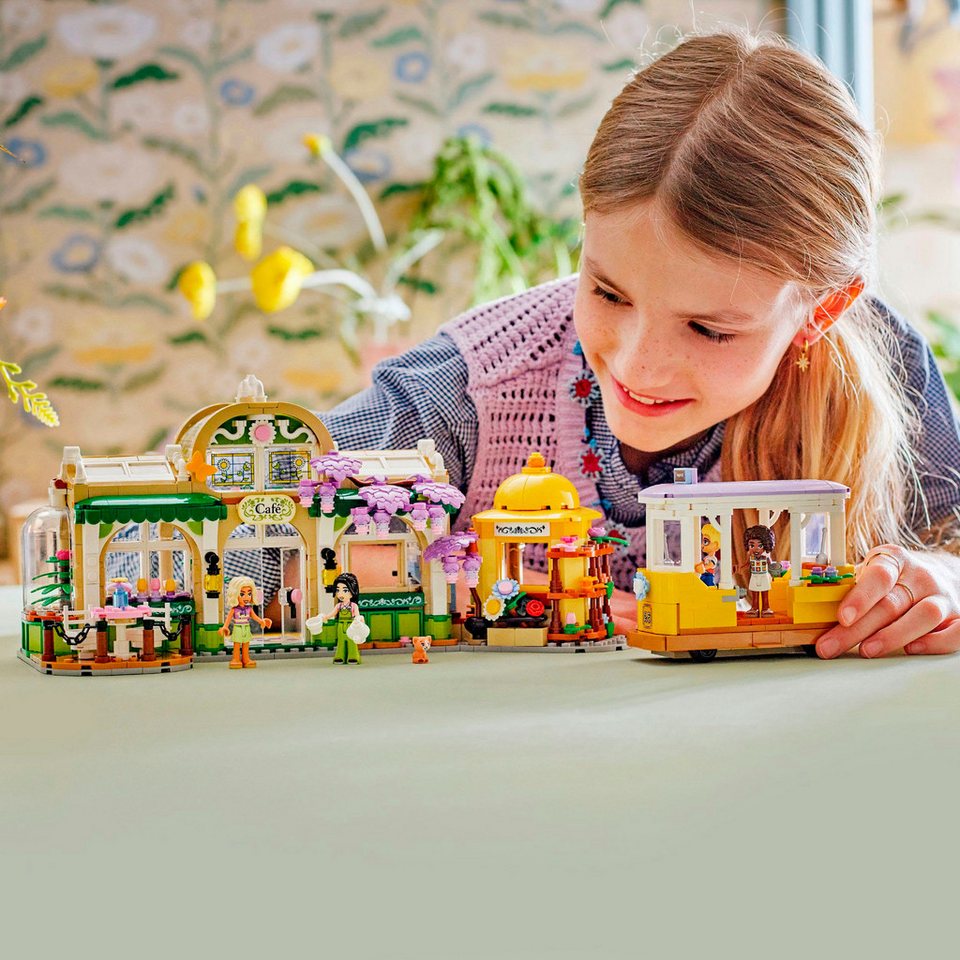 LEGO® Pflanzencafé und Blumenkiosk (42671), LEGO Friends Konstruktionsspielsteine, (1138 St), Made in Europe