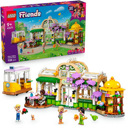 LEGO® Pflanzencafé und Blumenkiosk (42671), LEGO Friends Konstruktionsspielsteine, (1138 St), Made in Europe