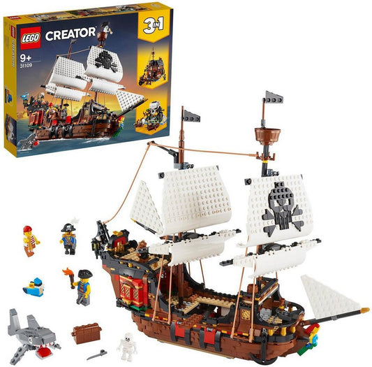 LEGO® Piratenschiff (31109), LEGO® Creator 3in1 Konstruktionsspielsteine, (1264 St), Made in Europe