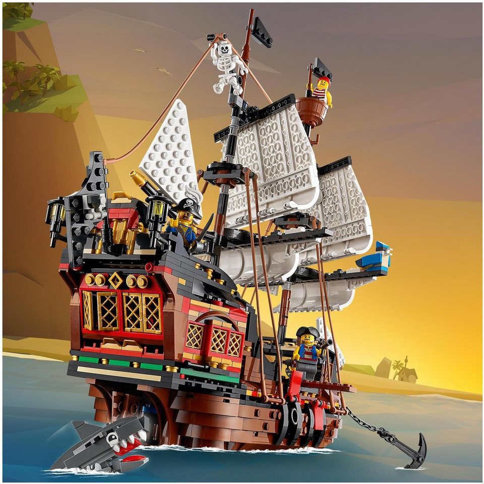 LEGO® Piratenschiff (31109), LEGO® Creator 3in1 Konstruktionsspielsteine, (1264 St), Made in Europe