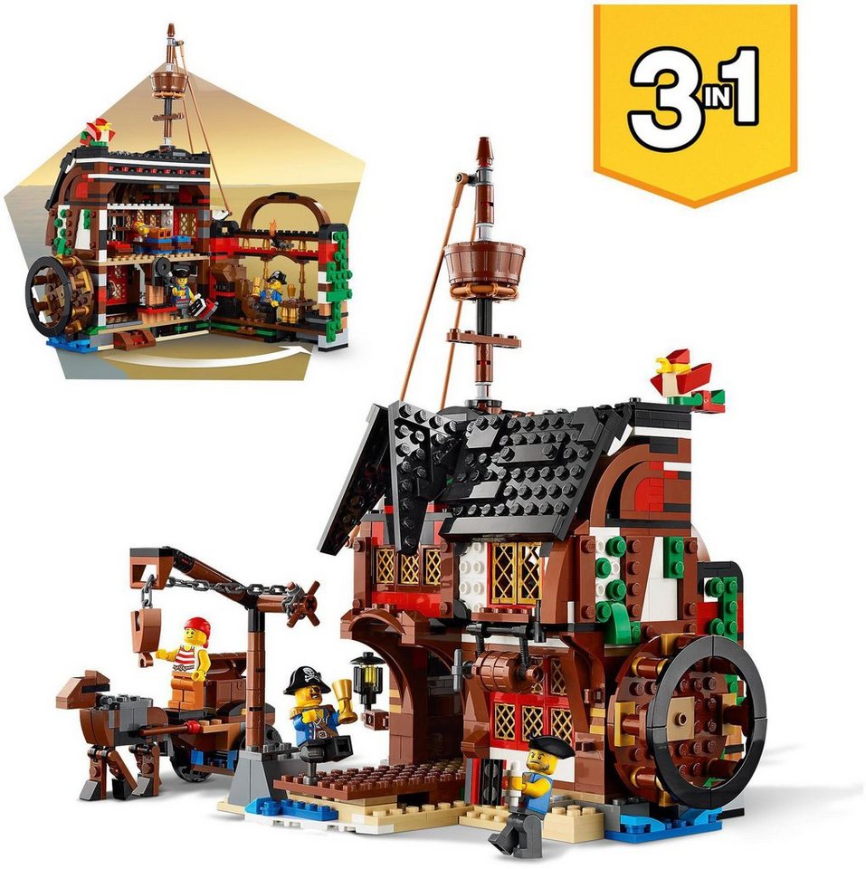 LEGO® Piratenschiff (31109), LEGO® Creator 3in1 Konstruktionsspielsteine, (1264 St), Made in Europe