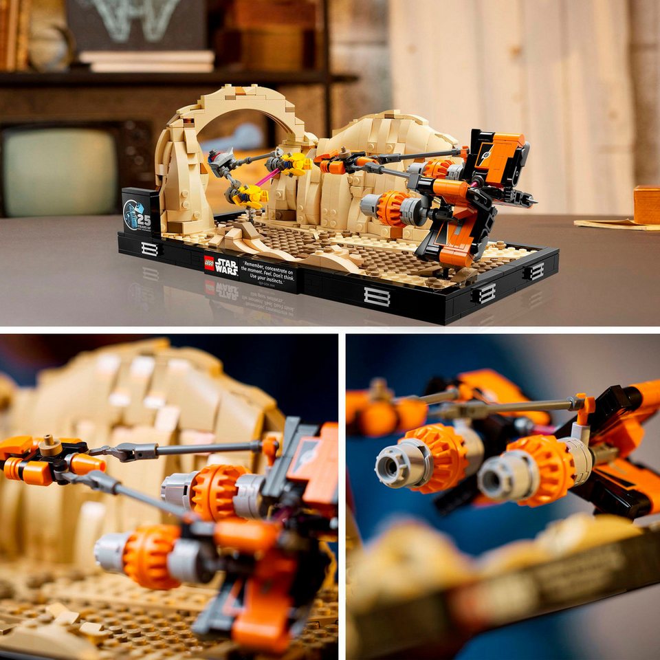 LEGO® Podrennen in Mos Espa – Diorama (75380), LEGO Star Wars ™ Konstruktionsspielsteine, (718 St)