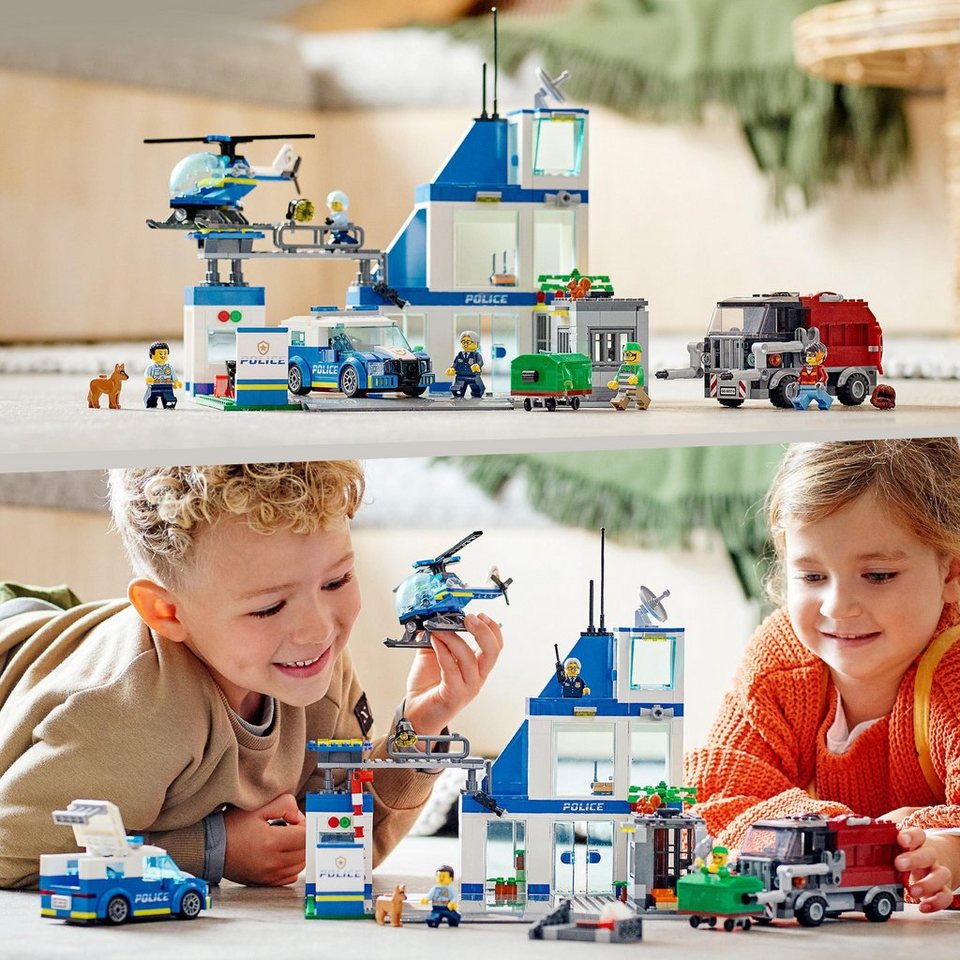 LEGO® Polizeistation (60316), LEGO® City Konstruktionsspielsteine, (668 St)