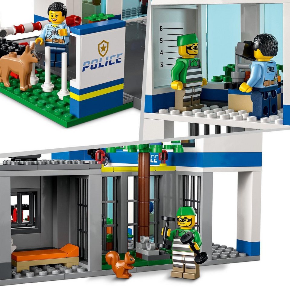 LEGO® Polizeistation (60316), LEGO® City Konstruktionsspielsteine, (668 St)