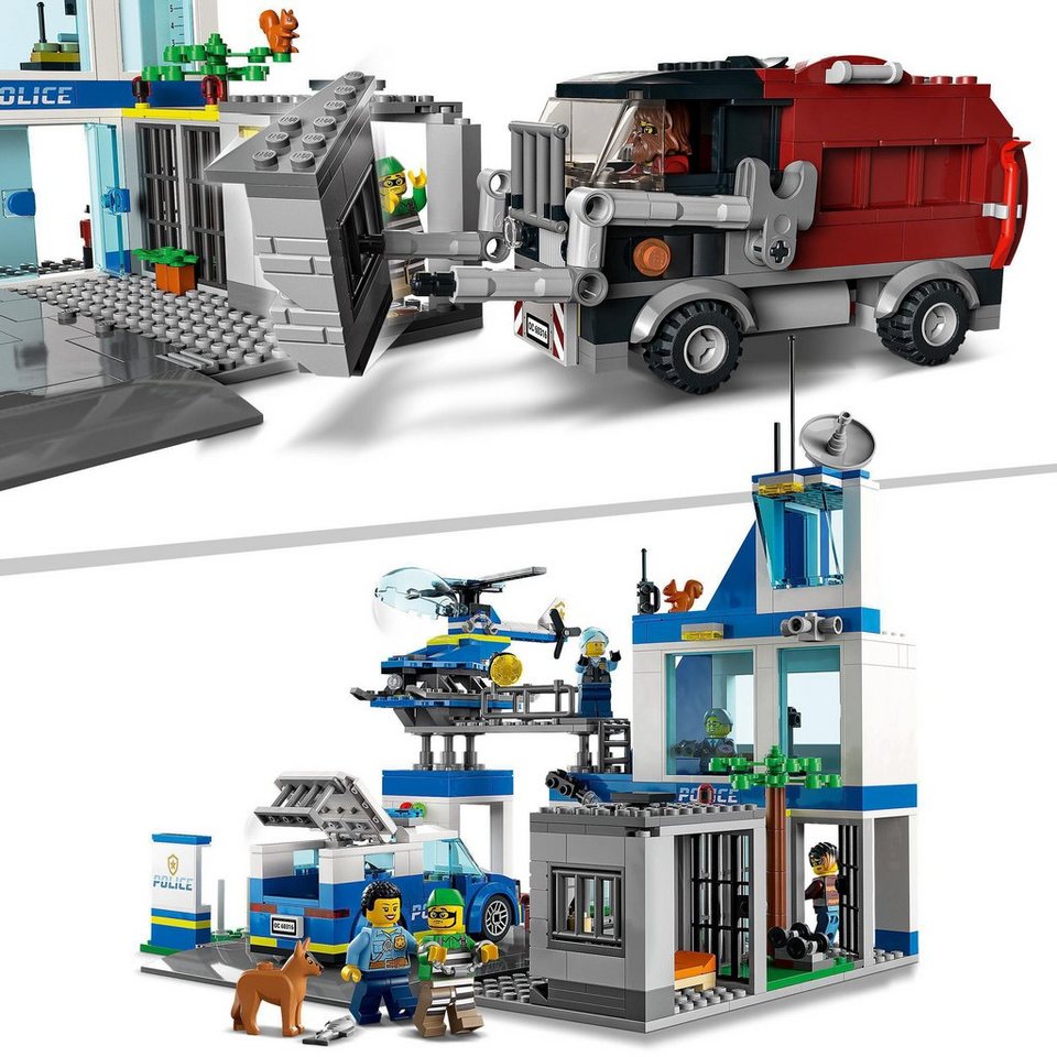 LEGO® Polizeistation (60316), LEGO® City Konstruktionsspielsteine, (668 St)