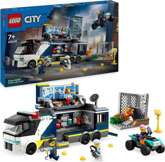 LEGO® Polizeitruck mit Labor (60418), LEGO City Konstruktionsspielsteine, (674 St), Made in Europe