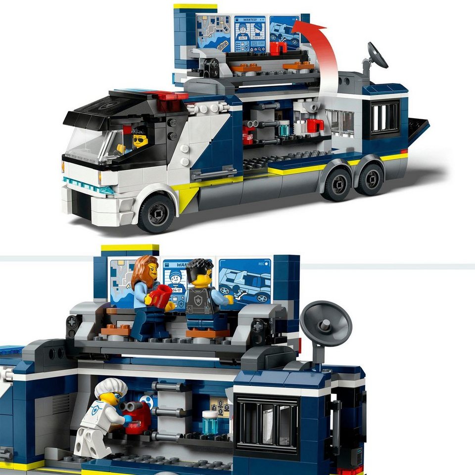 LEGO® Polizeitruck mit Labor (60418), LEGO City Konstruktionsspielsteine, (674 St), Made in Europe