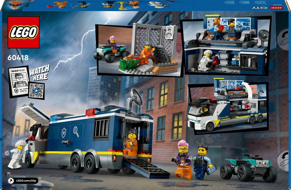LEGO® Polizeitruck mit Labor (60418), LEGO City Konstruktionsspielsteine, (674 St), Made in Europe