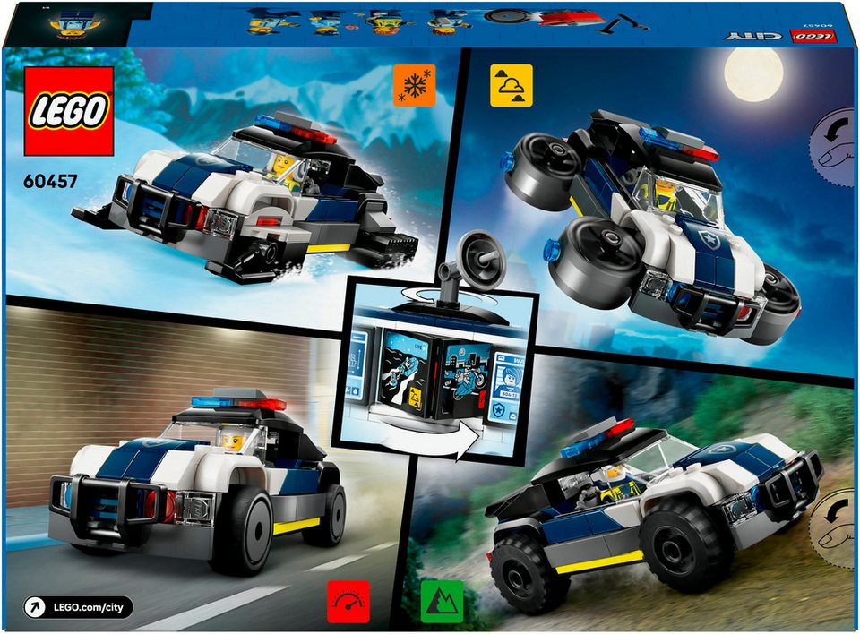 LEGO® Polizeiwerkstatt (60457), LEGO City Konstruktionsspielsteine, (489 St), Made in Europe