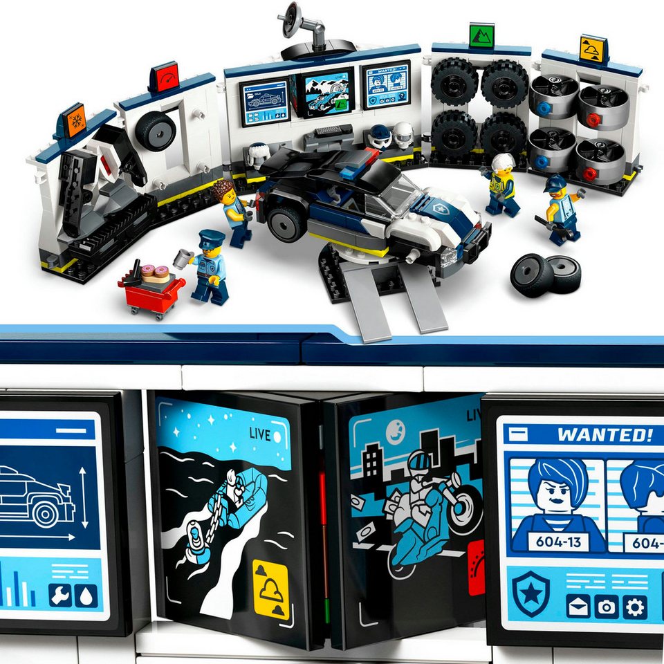 LEGO® Polizeiwerkstatt (60457), LEGO City Konstruktionsspielsteine, (489 St), Made in Europe