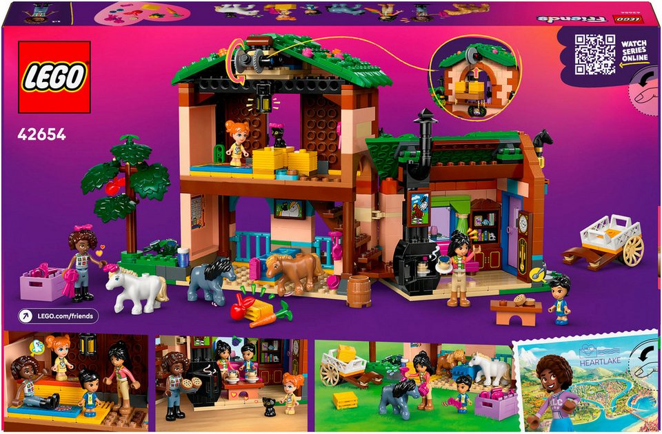 LEGO® Ponyhof & Stall (42654), LEGO Friends Konstruktionsspielsteine, (727 St), Made in Europe