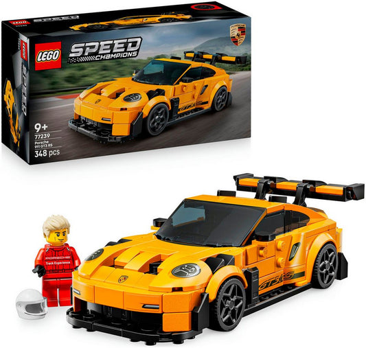 LEGO® Porsche 911 GT3 RS Supersportwagen (77239), LEGO Speed Champions Konstruktionsspielsteine, (348 St), Made in Europe