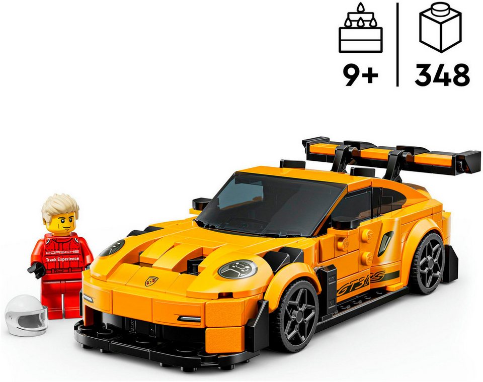 LEGO® Porsche 911 GT3 RS Supersportwagen (77239), LEGO Speed Champions Konstruktionsspielsteine, (348 St), Made in Europe
