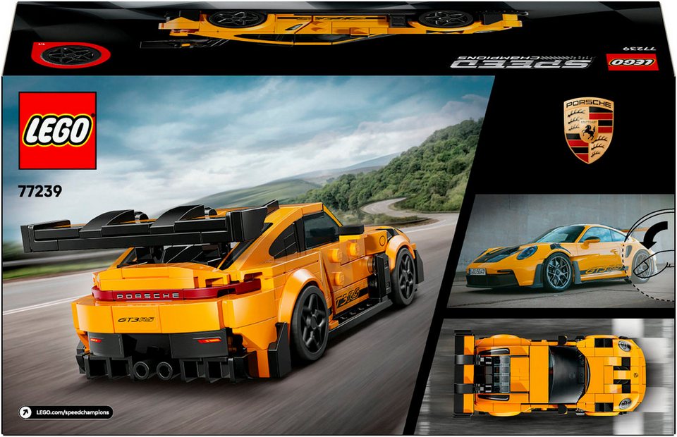 LEGO® Porsche 911 GT3 RS Supersportwagen (77239), LEGO Speed Champions Konstruktionsspielsteine, (348 St), Made in Europe