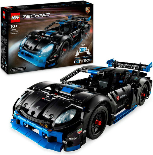 LEGO® Porsche GT4 e-Performance Rennwagen (42176), LEGO Technic Konstruktionsspielsteine, (834 St), Made in Europe