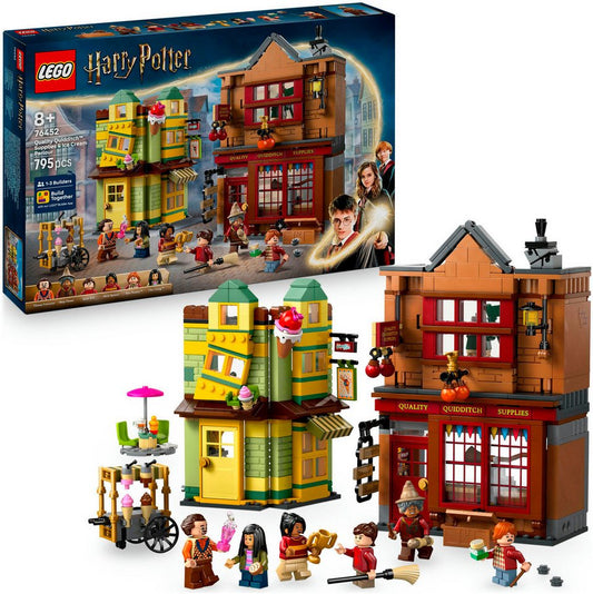 LEGO® Qualität für Quidditch & Fortescues Eissalon (76452) Konstruktionsspielsteine, (795 St), LEGO Harry Potter™; Made in Europe