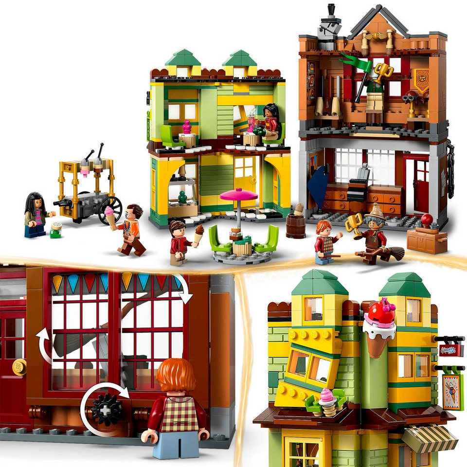 LEGO® Qualität für Quidditch & Fortescues Eissalon (76452) Konstruktionsspielsteine, (795 St), LEGO Harry Potter™; Made in Europe