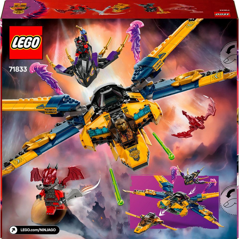 LEGO® Ras und Arins Super-Sturmflieger (71833), LEGO Ninjago Konstruktionsspielsteine, (510 St), Made in Europe