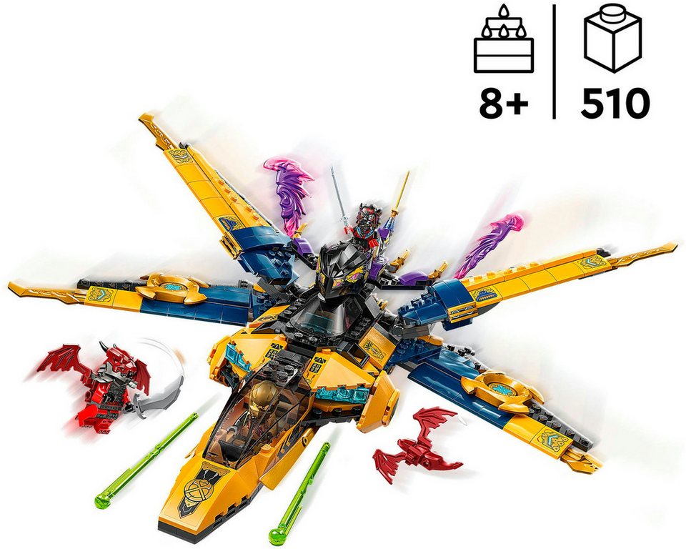 LEGO® Ras und Arins Super-Sturmflieger (71833), LEGO Ninjago Konstruktionsspielsteine, (510 St), Made in Europe