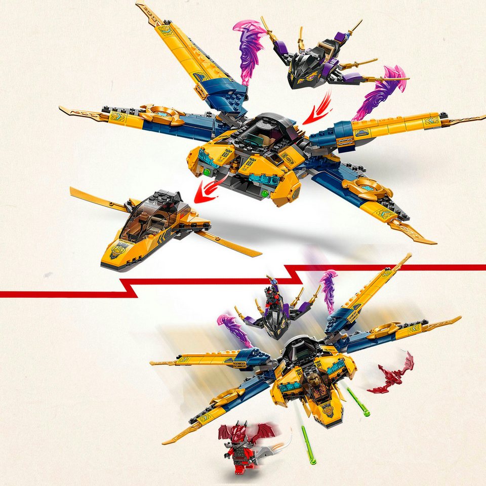 LEGO® Ras und Arins Super-Sturmflieger (71833), LEGO Ninjago Konstruktionsspielsteine, (510 St), Made in Europe