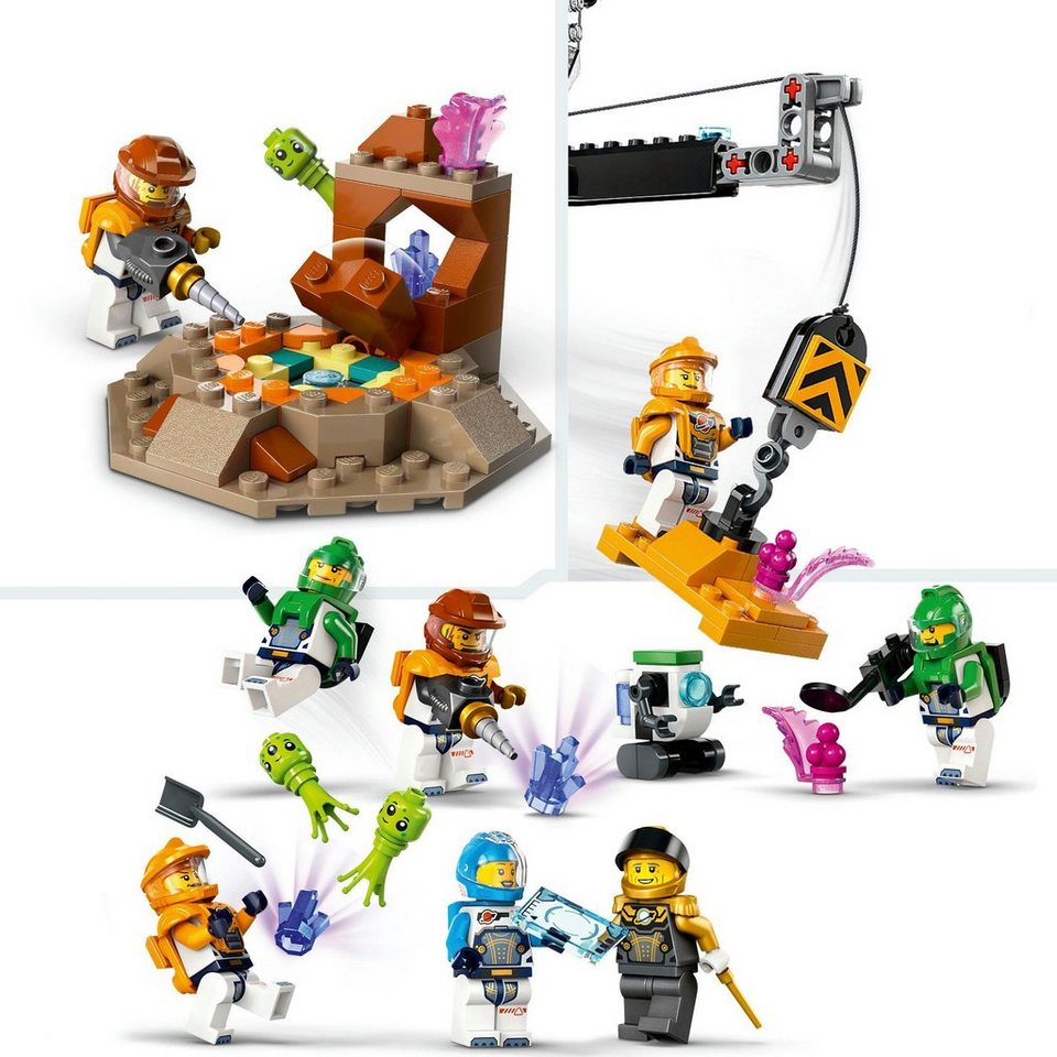 LEGO® Raumbasis mit Startrampe (60434), LEGO City Konstruktionsspielsteine, (1422 St), Made in Europe