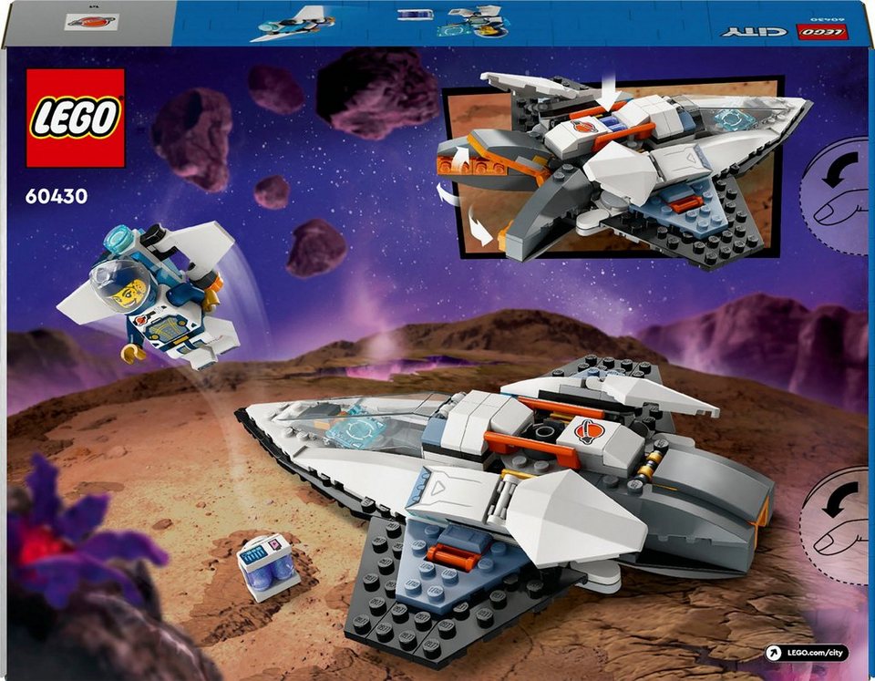 LEGO® Raumschiff (60430), LEGO City Konstruktionsspielsteine, (240 St), Made in Europe